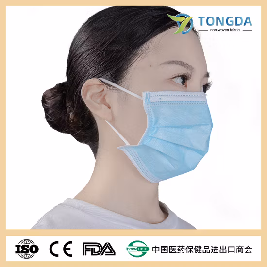 Maschera chirurgica dentaria chirurgica eliminabile del nero 3ply della maschera di protezione TypeIIR BFE 99%